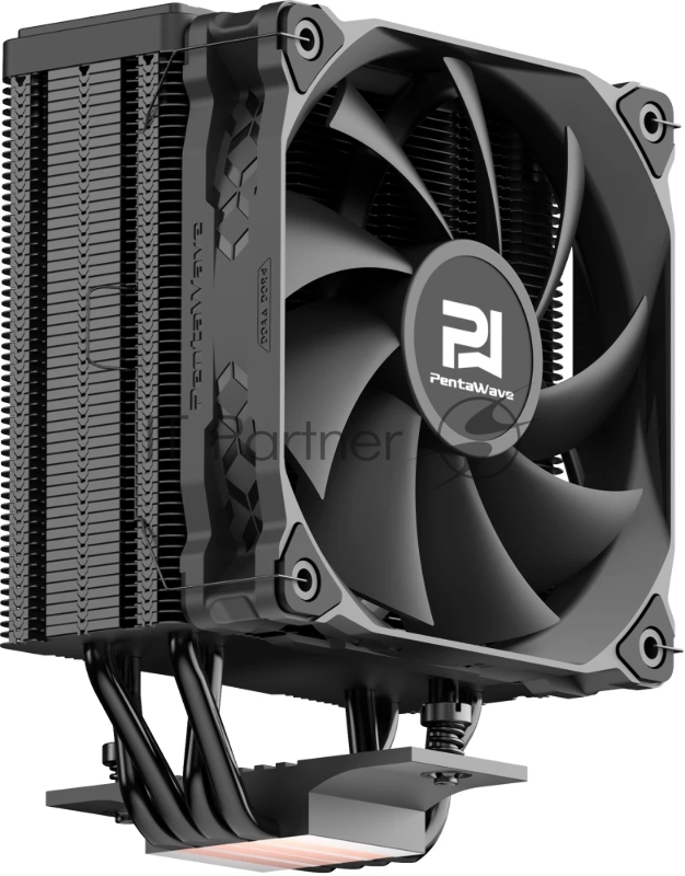Кулер PentaWave PC-Z04E BK LGA115X/1200/1700/AM4/AM5 (20 шт/кор, TDP 220W, 1*120mm PWM Fan, 4 тепловые трубки 6мм, 600-1850RPM, 12-32,6dBa)