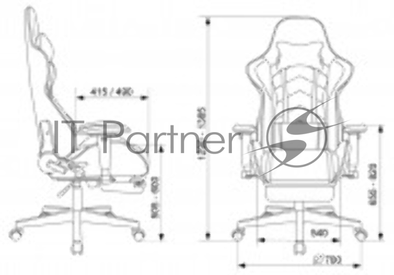 Кресло игровое Zombie Drift/F серый/черный крестов. пластик подст.для ног