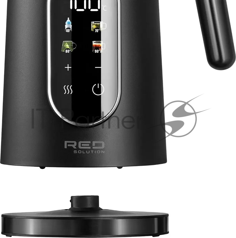 Чайник электрический Red Solution AM108D 1.7л. 2000Вт черный корпус: металл/пластик