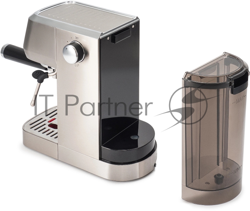 Кофеварка рожковая Hyundai HEM-9990 1350Вт серебристый