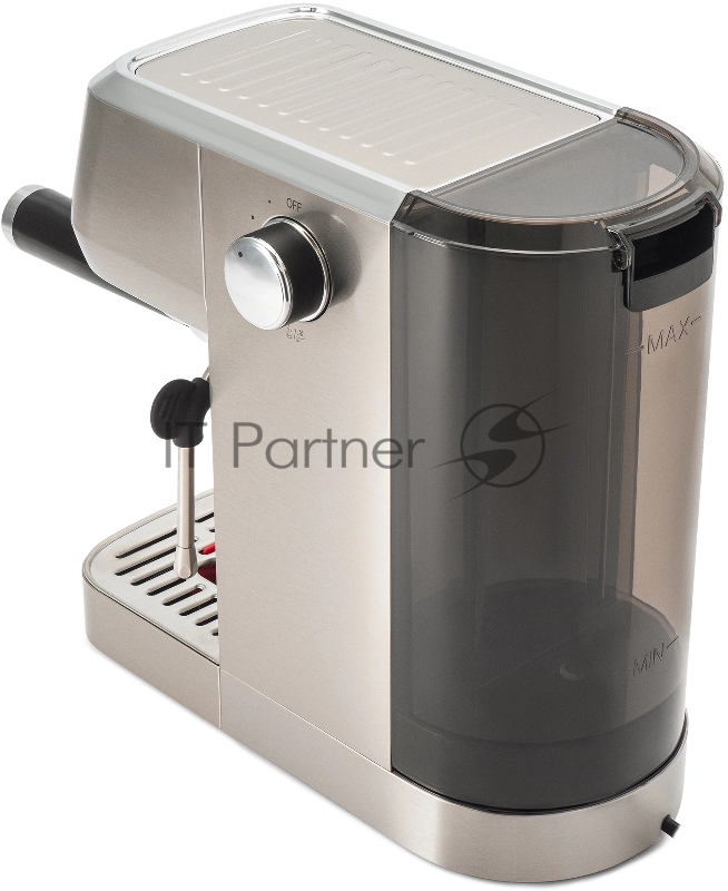 Кофеварка рожковая Hyundai HEM-9990 1350Вт серебристый