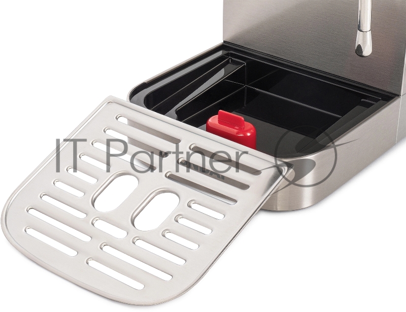 Кофеварка рожковая Hyundai HEM-9990 1350Вт серебристый