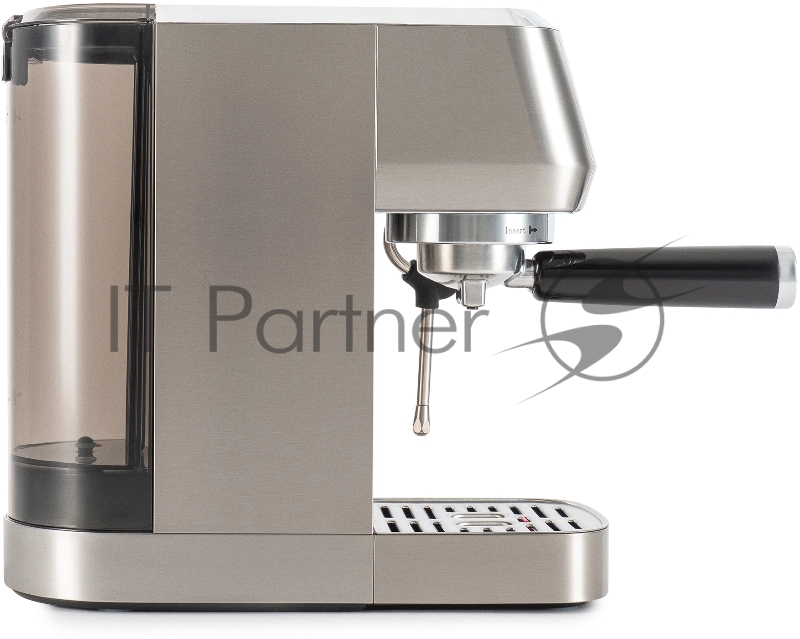 Кофеварка рожковая Hyundai HEM-9990 1350Вт серебристый