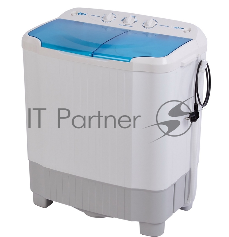 Стиральная машина Фея СМП 50НС белая, загрузка вертикальная 5 кг, 1350 об/мин., класс: А