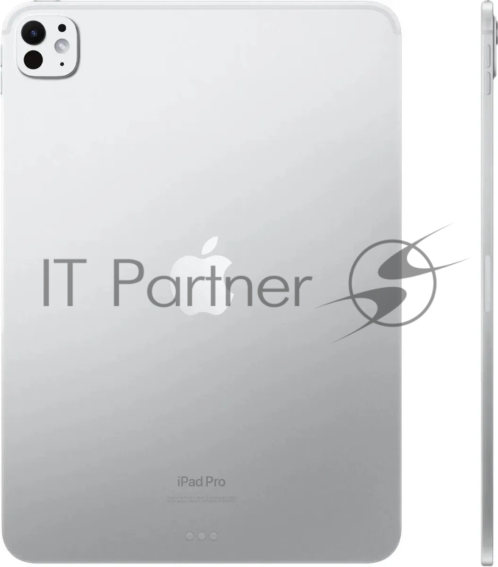 Планшет Apple iPad Pro 2024 A2836 M4 9C RAM8Gb ROM256Gb 11 OLED 2420x1668 iOS серебристый 12Mpix 12Mpix BT WiFi 10hr