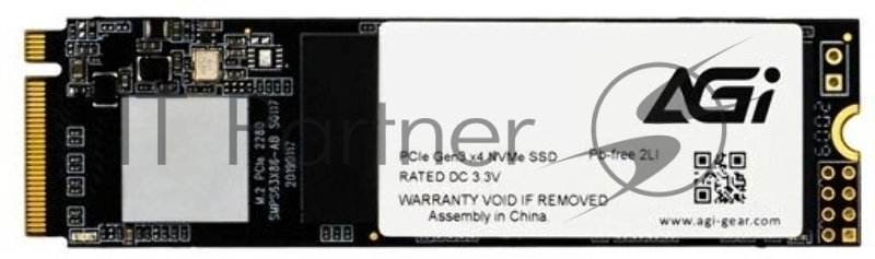 Накопитель SSD AGi AI198 AGI512G83AI198 PCIe 3.0 x4 512Gb M.2 2280 OEM