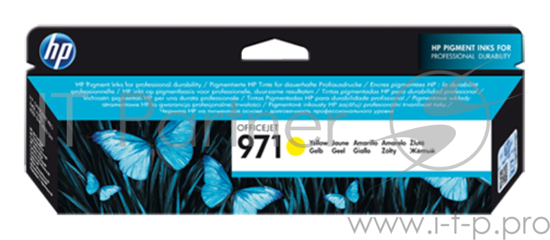 Картридж струйный HP 971 CN624AE желтый для HP OJ Pro X476dw/X576dw/X451dw/X551dw (2500стр.)