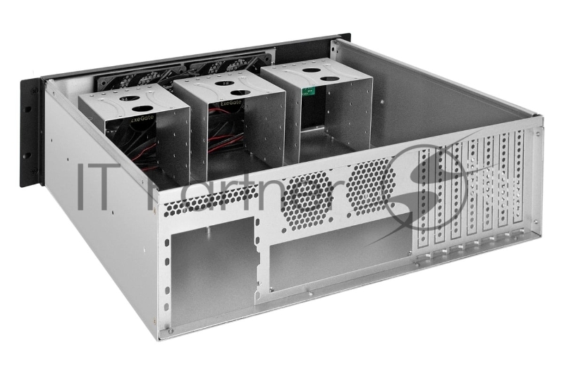 Серверный корпус ExeGate Pro 3U450-12 <RM 19, высота 3U, глубина 450, БП 1U-1100ADS, 2*USB>