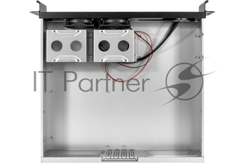 Серверный корпус ExeGate Pro 2U400-04AL <RM 19, высота 2U, глубина 400, передняя панель - алюминий, БП 500RADS, 2*USB>