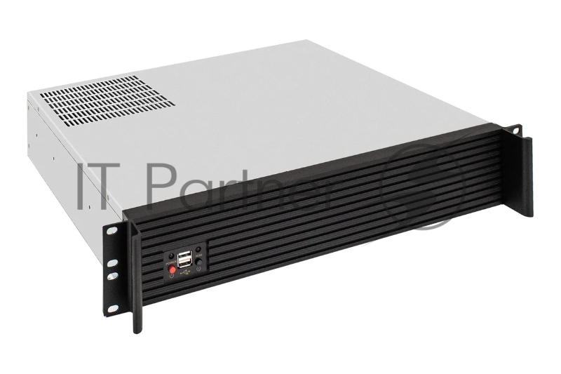 Серверный корпус ExeGate Pro 2U400-04AL <RM 19, высота 2U, глубина 400, передняя панель - алюминий, БП 1100RADS, 2*USB>