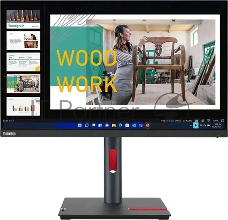 Монитор Lenovo 23.8 ThinkVision P24q-30 черный IPS LED 16:9 HDMI матовая HAS Piv 1000:1 300cd 178гр/178гр 2560x1440 60Hz DP Quad 2K (1440p) USB 5.7кг