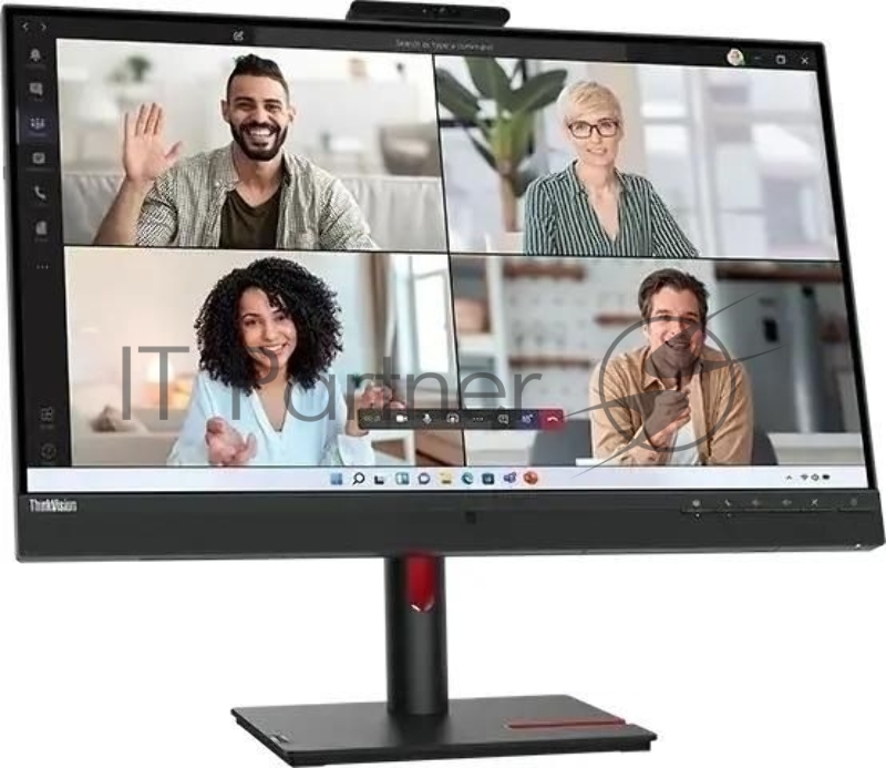 Монитор Lenovo 27 ThinkVision T27hv-30 черный IPS LED 4ms 16:9 HDMI M/M Cam матовая HAS Piv 1000:1 300cd 178гр/178гр 2560x1440 75Hz DP 2K USB 7.9кг