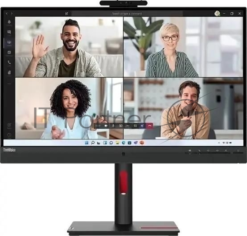 Монитор Lenovo 27 ThinkVision T27hv-30 черный IPS LED 4ms 16:9 HDMI M/M Cam матовая HAS Piv 1000:1 300cd 178гр/178гр 2560x1440 75Hz DP 2K USB 7.9кг