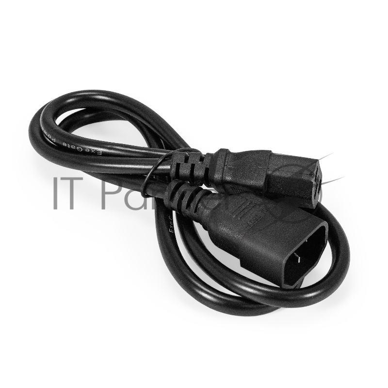 Кабель питания ExeGate Special EC-1S (C13->C14, 3*1.0mm2, CCA, черный, 1м)