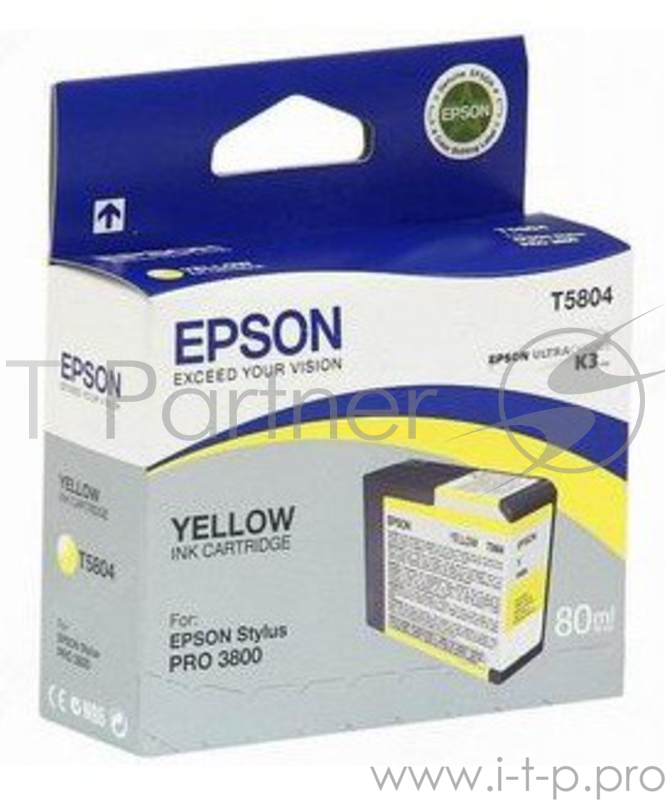 Картридж струйный Epson T580400 желтый для Epson St Pro 3800