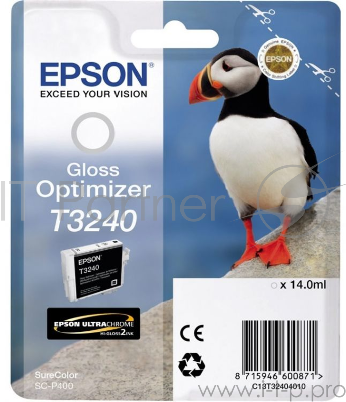 Картридж струйный Epson T3240 C13T32404010 глянец (14мл) для Epson SureColor SC-P400