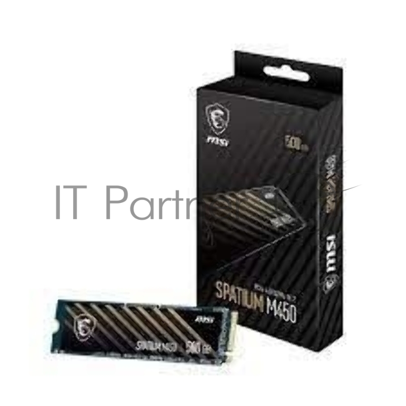 SSD диск MSI SPATIUM M450, 1000Gb, M.2(22x80mm), NVMe, PCIe 4.0 x4, 3D TLC, R/W 3400/2500, IOPs , TBW 350, DWPD 0.19 (5 лет)