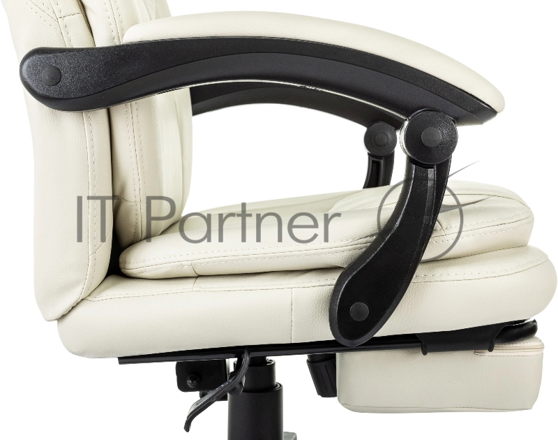 Кресло руководителя Бюрократ CH-868N-BF слоновая кость эко.кожа крестов. пластик подст.для ног