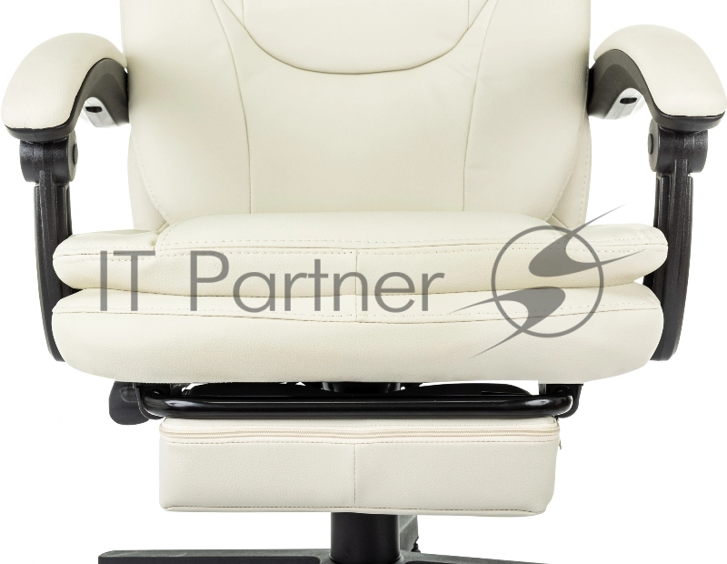 Кресло руководителя Бюрократ CH-868N-BF слоновая кость эко.кожа крестов. пластик подст.для ног