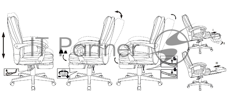 Кресло руководителя Бюрократ CH-868N-BF слоновая кость эко.кожа крестов. пластик подст.для ног