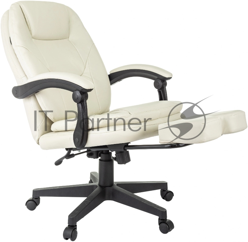 Кресло руководителя Бюрократ CH-868N-BF слоновая кость эко.кожа крестов. пластик подст.для ног