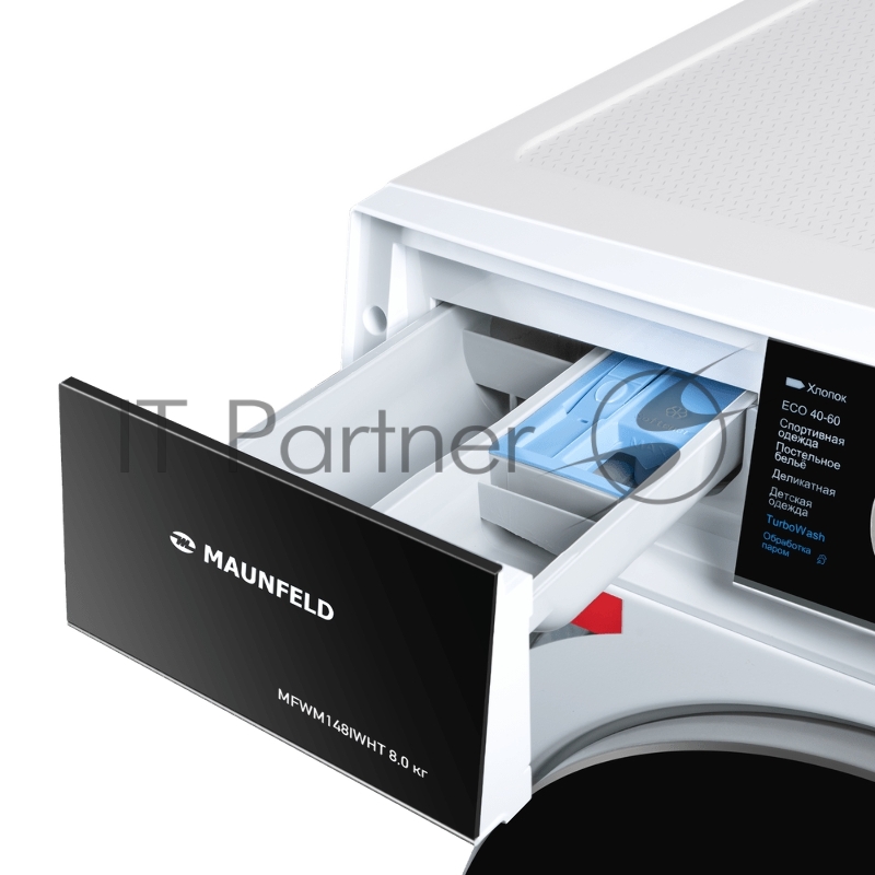 Стиральная машина c инвертором и паром MAUNFELD MFWM148IWHT