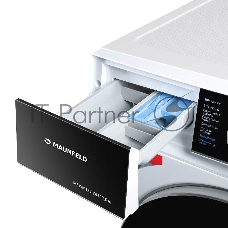 Стиральная машина c инвертором и паром MAUNFELD MFWM127IWHT
