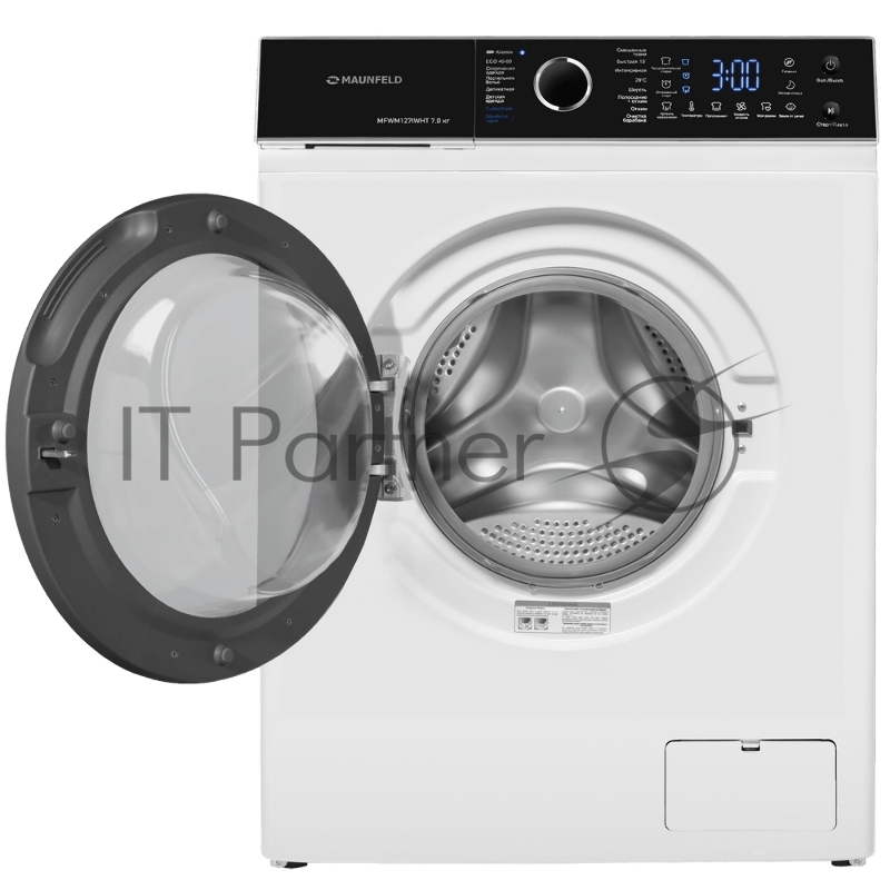 Стиральная машина c инвертором и паром MAUNFELD MFWM127IWHT