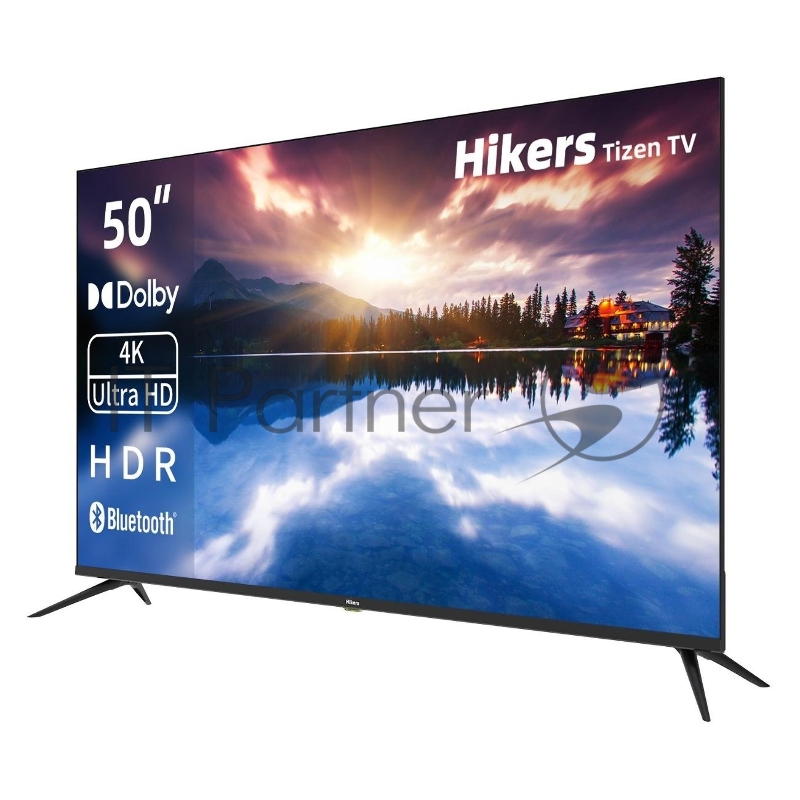Телевизор Hikers 50 50HTU01 черный QLED UHD 60Hz Tizen OS