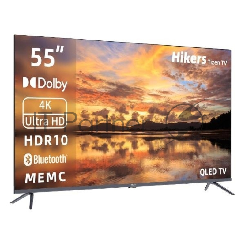 Телевизор Hikers 55 55HTQ01 черный QLED UHD 60Hz Tizen OS