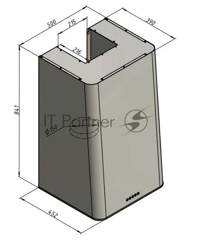 Вытяжка Elikor MIX 50Н-650-Э3Д нерж/срб