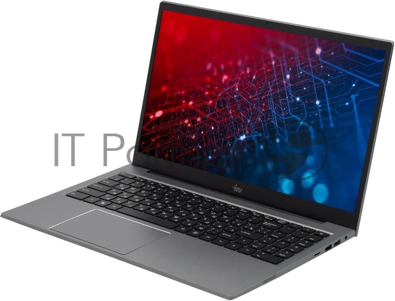 Ноутбук IRU Planio 15INPR N-series N100 16Gb SSD512Gb Intel UHD Graphics 15.6 IPS FHD (1920x1080) noOS grey WiFi BT Cam 5000mAh (2081105)
