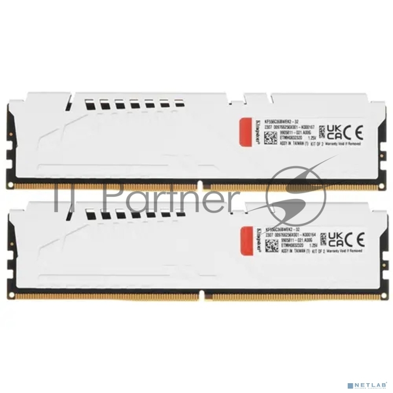 Оперативная память Kingston 32GB DDR5 5600 FURY Beast DIMM (Kit 2*16gb) KF556C36BWEK2-32