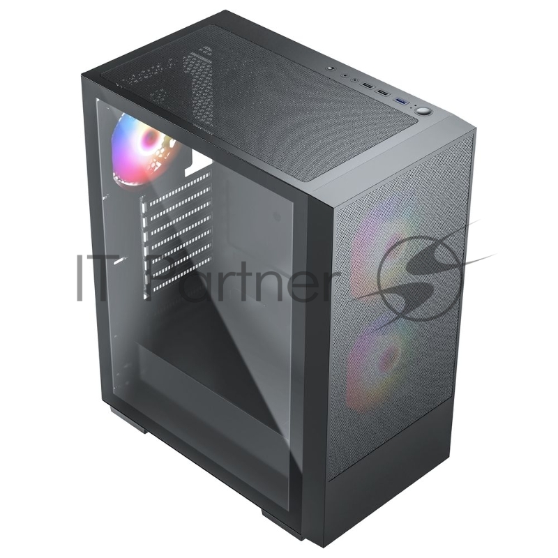 Компьютерный корпус ACD Citadel 106 ATX, Black, USB3.0*1, USB*2+HD audio ,1*12cm ARGB rear+2*14cm ARGB front ,TG