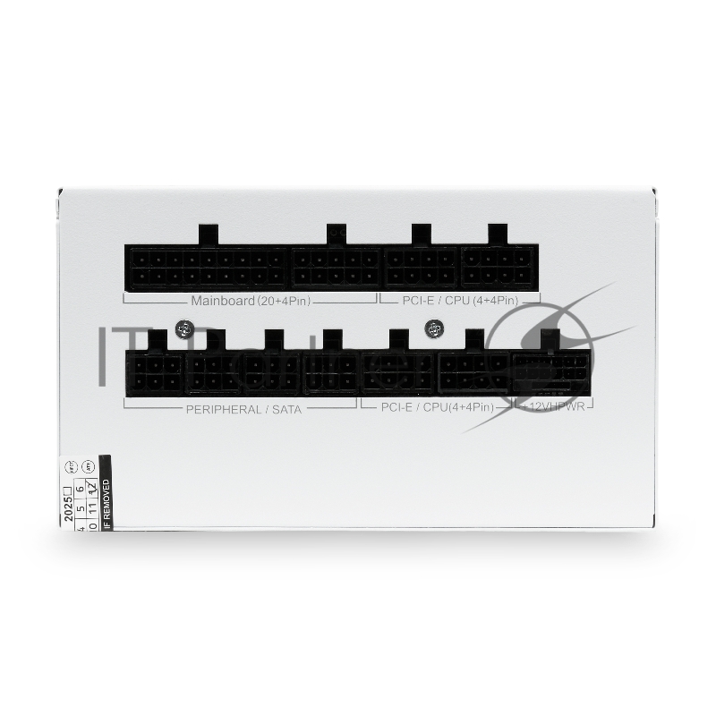 Блок питания HSPD, 850W 80+ Gold (ATX, 3.1, PCIe 5.1, Full modular, 1x24(20+4)pin mesh 550mm, 2xCPU 8(4+4)pin 700mm, 2xPCIe*2 8(6+2)pin 600+150mm, 1x12VHPWR PCIe 5.1 12+4pin 600W 600mm, 3xSATA*3 450+150+150mm, 1xMOLEX4pin*3 450+150+150mm , Active, 12