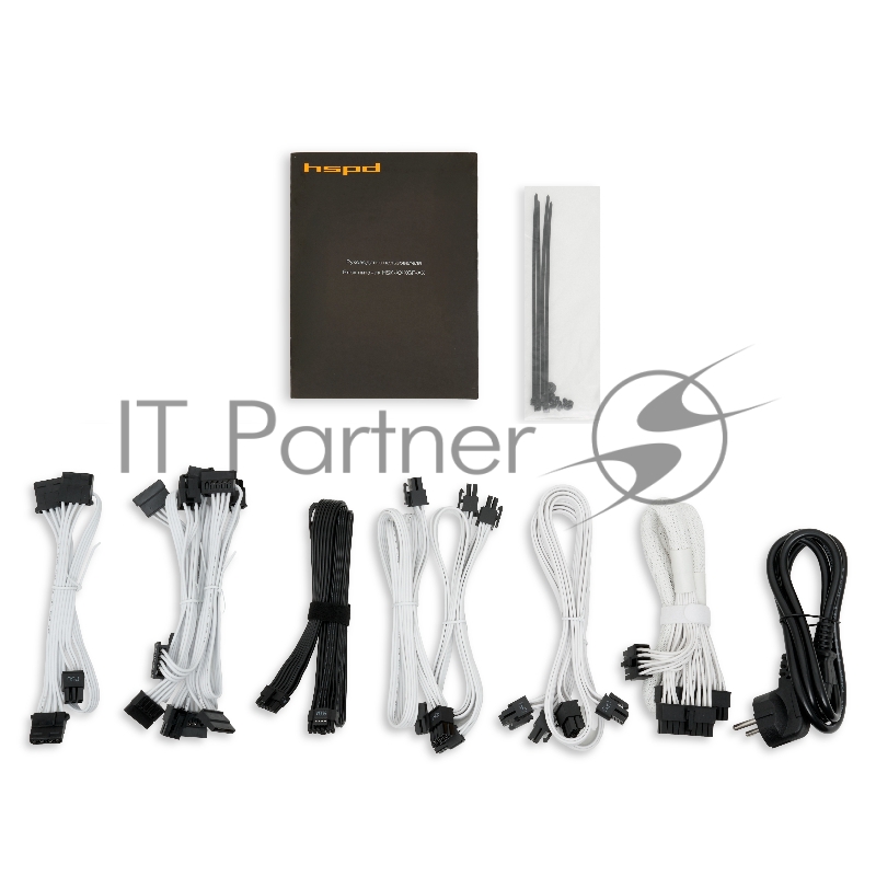 Блок питания HSPD, 850W 80+ Gold (ATX, 3.1, PCIe 5.1, Full modular, 1x24(20+4)pin mesh 550mm, 2xCPU 8(4+4)pin 700mm, 2xPCIe*2 8(6+2)pin 600+150mm, 1x12VHPWR PCIe 5.1 12+4pin 600W 600mm, 3xSATA*3 450+150+150mm, 1xMOLEX4pin*3 450+150+150mm , Active, 12