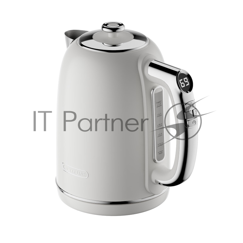 Чайник электрический Galaxy Line GL 0361 белый 1.7л. 2200Вт нерж.сталь/пластик