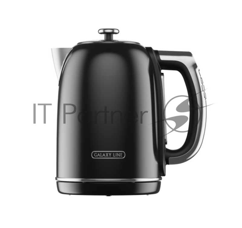 Чайник электрический Galaxy Line GL 0360 1.7л. 2200Вт черный корпус: нерж.сталь/пластик