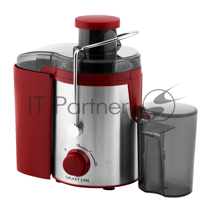 Соковыжималка центробежная Galaxy Line GL 0816 850Вт рез.сок.:550мл. красный/серебристый
