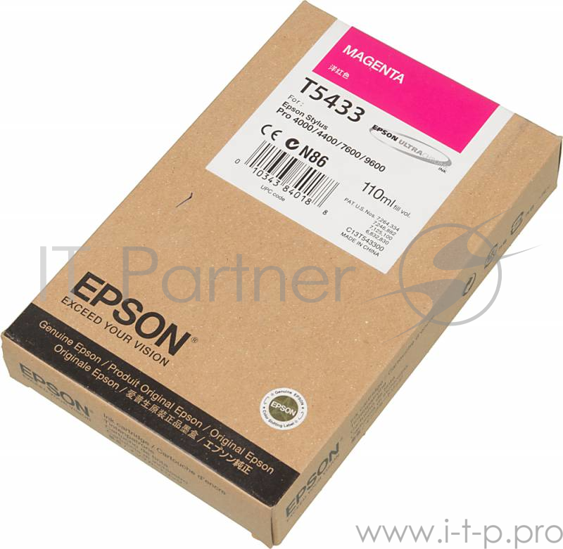 Картридж струйный Epson C13T543300 пурпурный для Epson St Pro 7600/9600