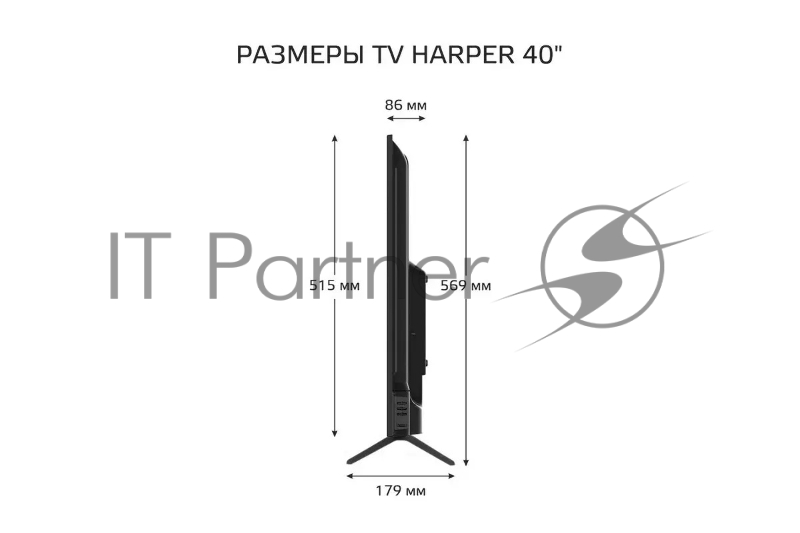 Телевизор Harper 40” 40F685TS LED FHD