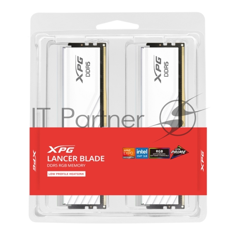Оперативная память A-Data DDR5 2x16GB 6000MHz AX5U6000C3416G-DTLABRWH XPG Lancer RGB RTL PC5-48000 CL34 DIMM 288-pin 1.35В kit dual rank с радиатором Ret