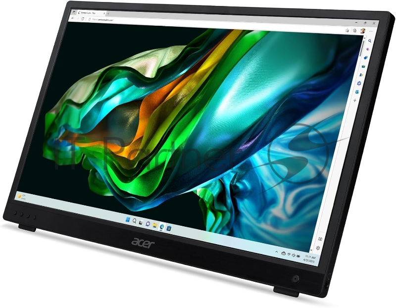 Монитор/ ACER PM181QAbmiux 17,3, ZeroFrame, UltraThin Black, 16:9, IPS, 1920x1080, 7ms, 250cd, 60Hz, 1xMiniHDMI + 1xType-C(15W) + SPK + Audio Out, Speakers 0.5Wx2,