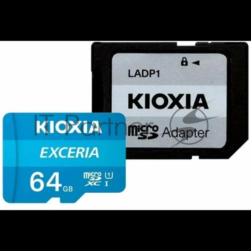 Флеш карта microSD 64GB Kioxia EXCERIA microSDXC Class 10 UHS-I U1 C10, 100 MB/s