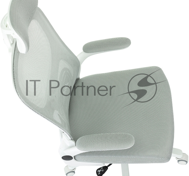 Кресло Бюрократ MC-W101-H светло-серый TW-02 TW-20 сетка/ткань крестов. пластик пластик белый