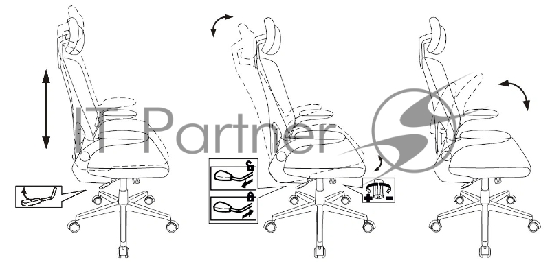 Кресло Бюрократ MC-W101-H светло-серый TW-02 TW-20 сетка/ткань крестов. пластик пластик белый