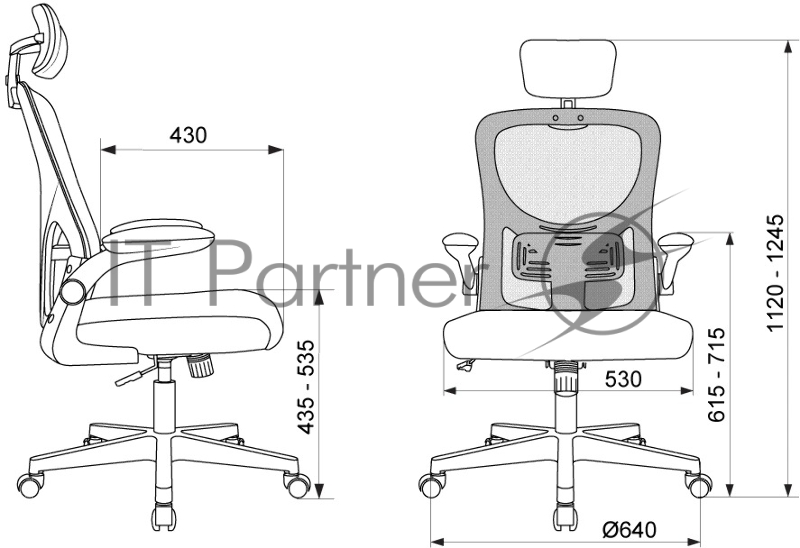 Кресло Бюрократ MC-W101-H светло-серый TW-02 TW-20 сетка/ткань крестов. пластик пластик белый