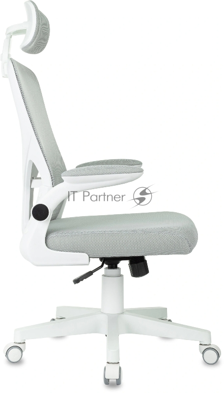 Кресло Бюрократ MC-W101-H светло-серый TW-02 TW-20 сетка/ткань крестов. пластик пластик белый