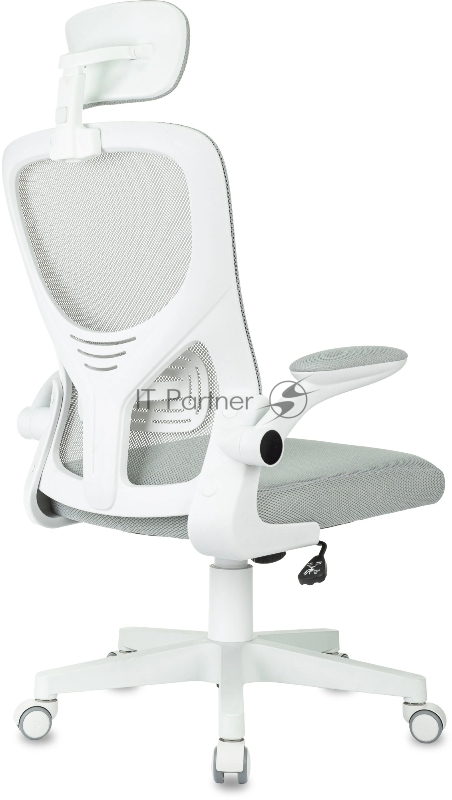 Кресло Бюрократ MC-W101-H светло-серый TW-02 TW-20 сетка/ткань крестов. пластик пластик белый