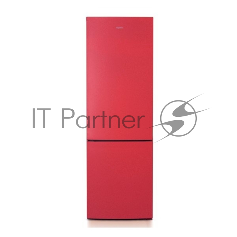 Холодильник Бирюса H6127 красный двухкамерный 245/100л морозилка снизу